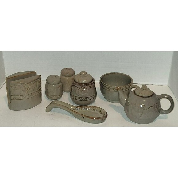 Stoneware Tea For One Set - Picture 2 of 10